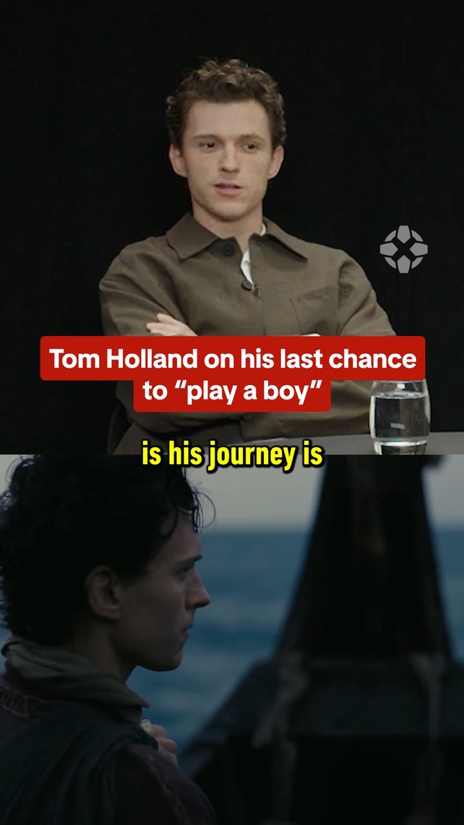 Tom Holland plays the young Telemachus in The Odyssey, and says it was his last chance to play a boy. #tomholland #theodyssey #telemachus