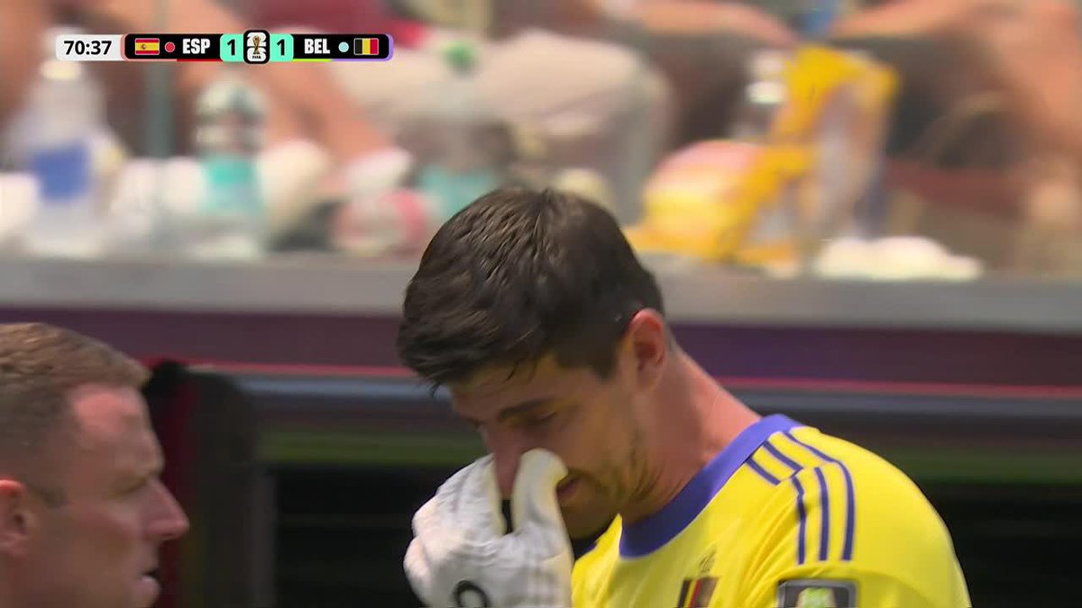 🇧🇪⚠️ THIBAUT COURTOIS DEJA LA CANCHA POR LESIÓN.