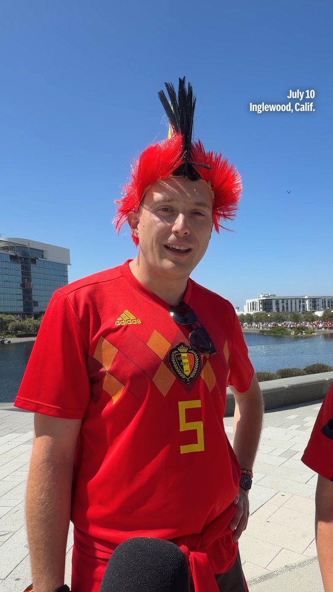 "In-N-Out and Fatburger are out favorite:" World Cup fans reveal the best food they've tried since being in the U.S. #WorldCup #FIFAWorldCup #Belgium #Spain #Soccer