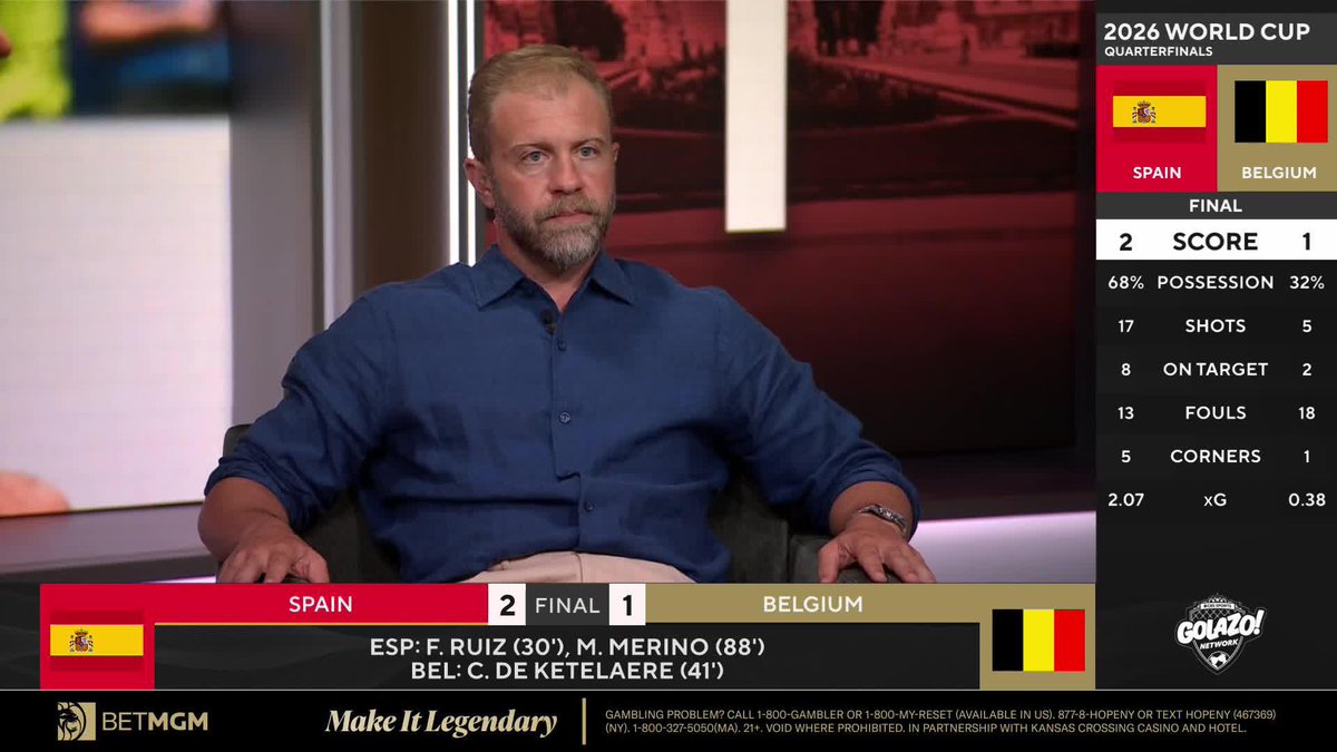 "Nobody, not even France, play the football that Spain play." Mike Grella explains why Spain are the best team in the world with the football ⚽️