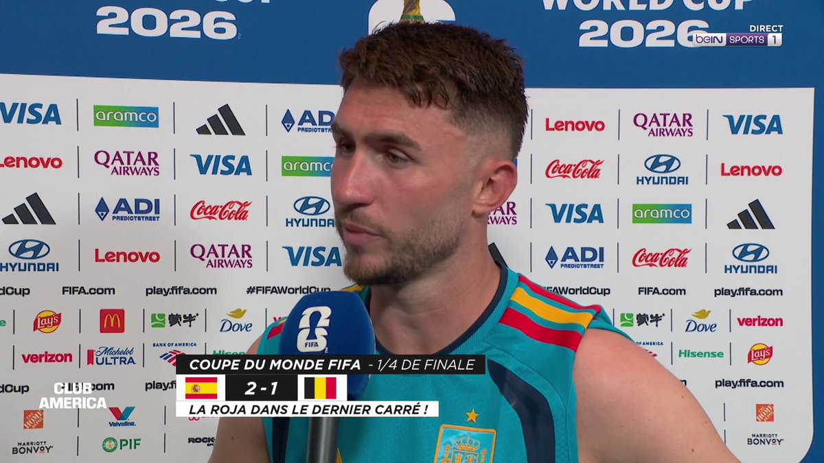 ๐๐#ClubAmerica ๐ฃ Aymeric Laporte : ยซ On est trรจs fiers de ce qu'on a fait jusqu'ร aujourd'hui. On a de grandes ambitions et on espรจre passer. ยป #beINFWC2026