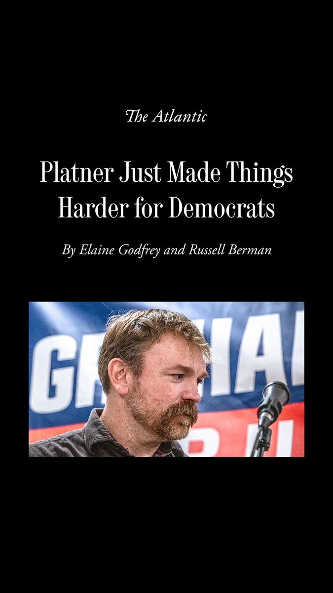 The implosion of Graham Platner’s Senate candidacy “has Democrats nationwide throwing up their hands in exasperation,” Elaine Godfrey and Russell Berman reported this week—and, Godfrey says, it created some new problems for the Democratic Party in Maine to face.