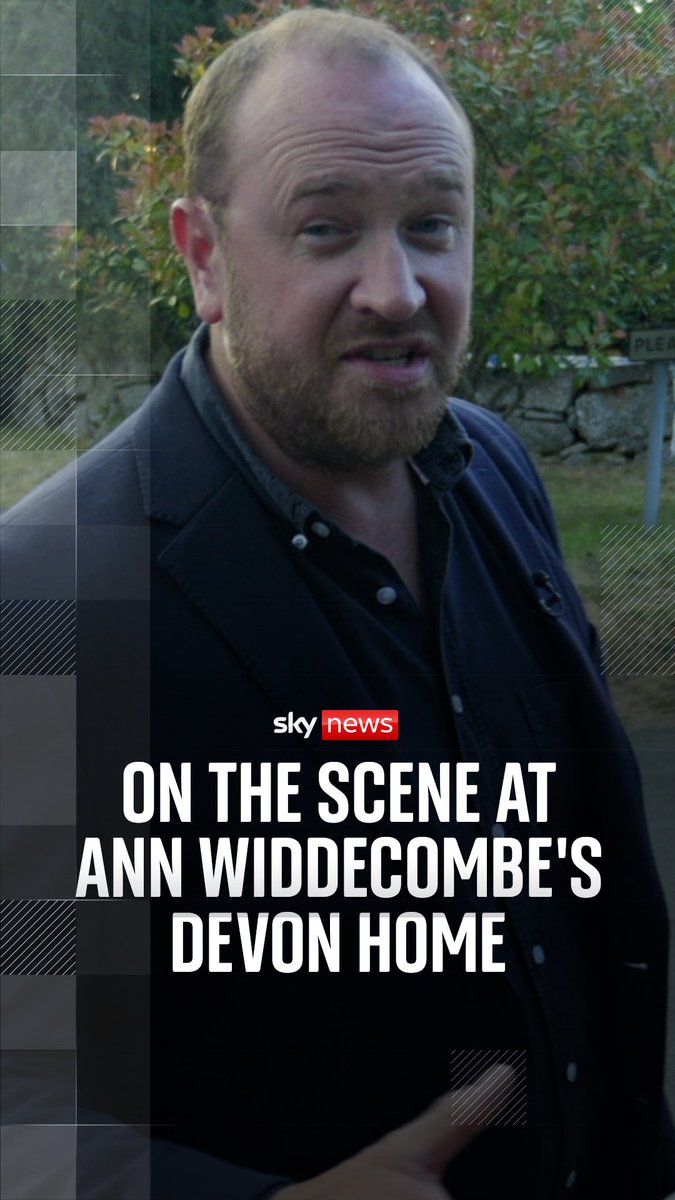 Sky's Dan Whitehead reports from outside Ann Widdecombe's Devon home after she was found dead at the property. A 26-year-old man has been arrested on suspicion of murder. Read the latest: