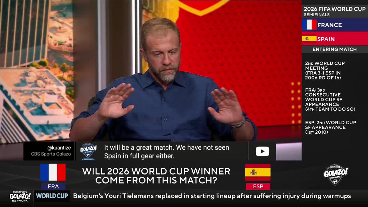 "This is 1 vs. 2, Spain and France are in their own stratosphere." Mike Grella doesn't see any team stopping Spain or France winning the World Cup ⚽️