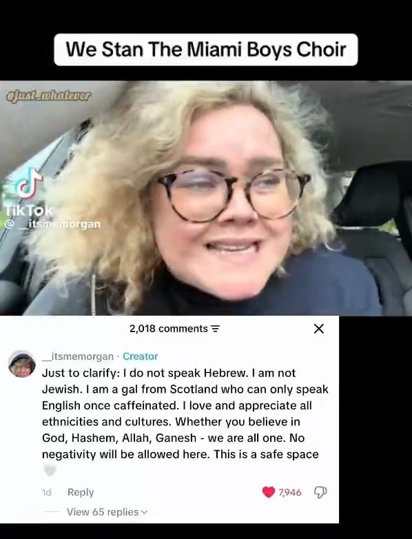 Shabbat Shalom, In another week of scary headlines, let's take a moment to focus on the good in the world. How about we all sing along with the Scottish woman who brightened our days with her incredible rendition of Yerushalayim?