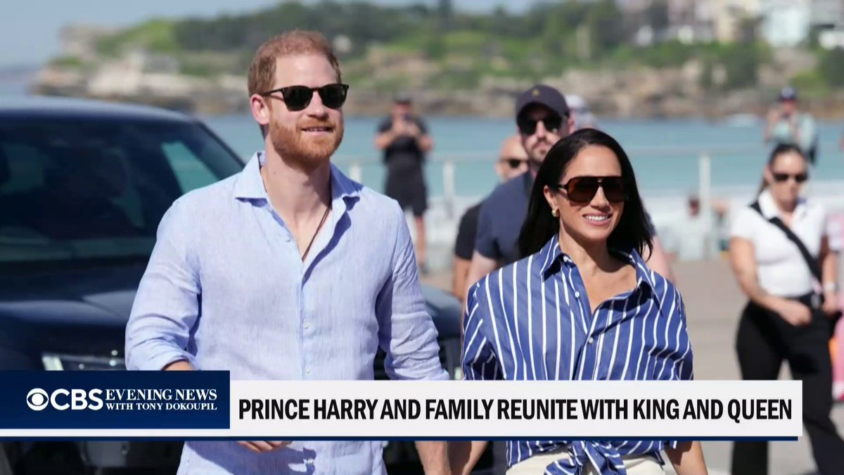 Prince Harry, Meghan the Duchess of Sussex and their children privately visited King Charles and Queen Camilla after a week of controversy surrounding security in the U.K.