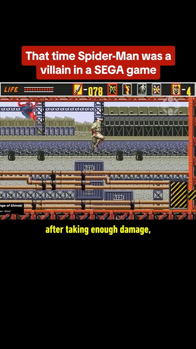 Did you know Spider-Man (and Batman) was a boss in a 1989 Shinobi game?
