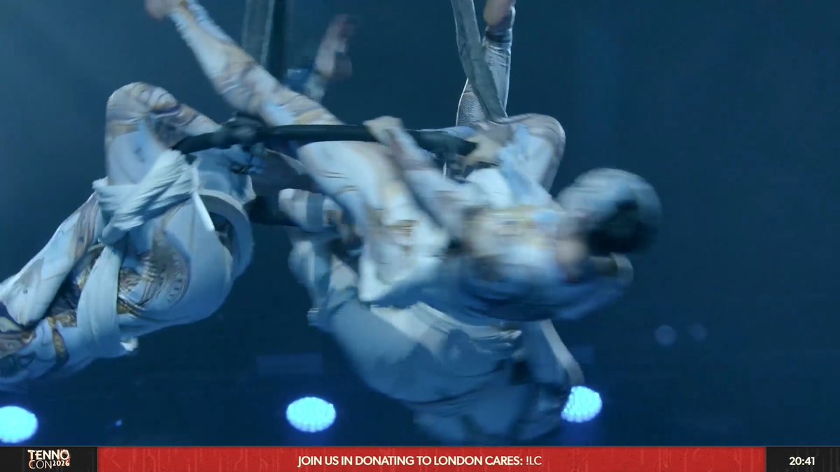 There's "No God Above Knowledge," but we certainly had these acrobats high above the stage for #TennoConcert! Tune in now: