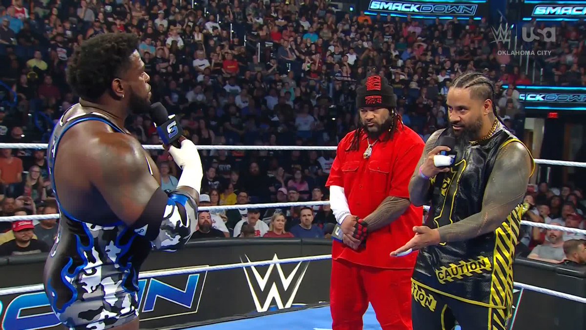 Royce Keys wanted nothing to do with Big Jim's "OTC Business" KEYS vs. USO coming up NEXT on SmackDown! 👊