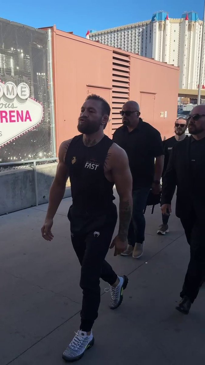 Conor McGregor is in the building 🔥 #UFC329