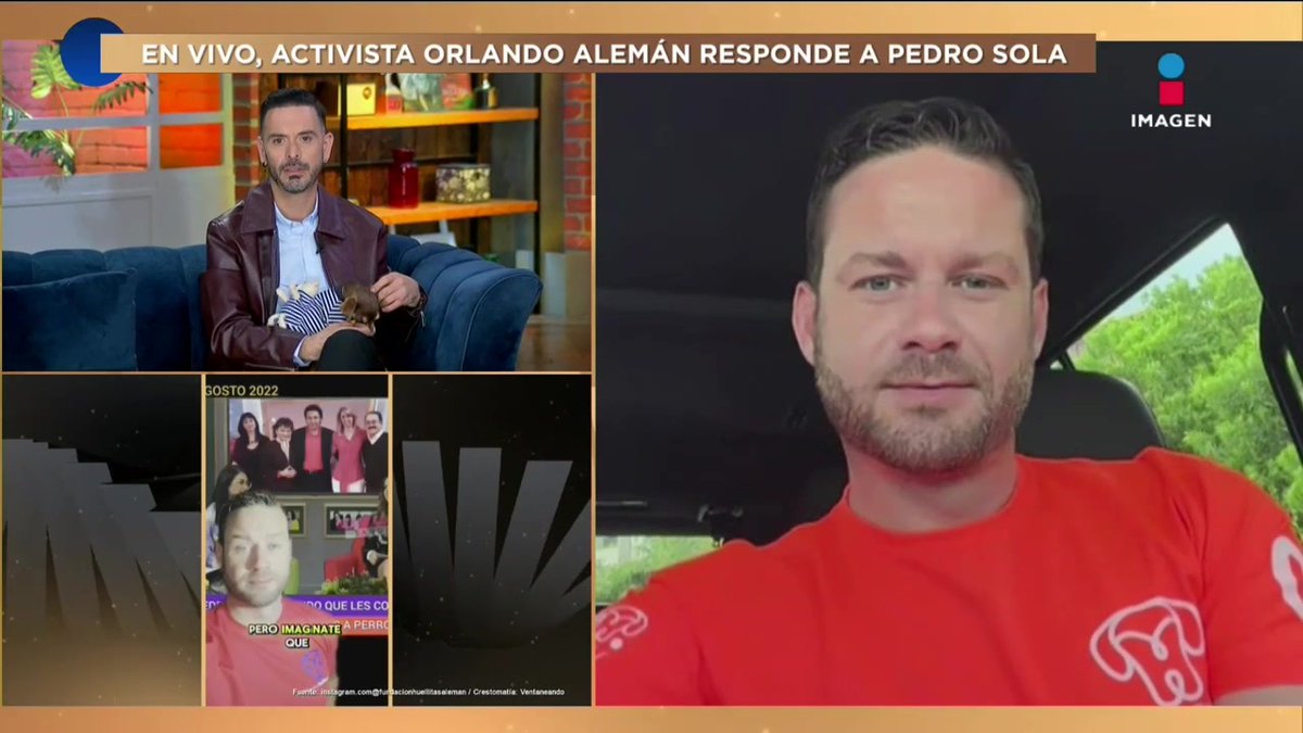 Orlando Alemán, fundador de 'Huellitas Alemán', lanza una contundente petición: propone que Pedro Sola se retire de la TV tras sus comentarios sobre los animales. 🐾 #DePrimeraManoTV👌 de lunes a viernes 3 pm por el 3.1 de #ImagenTelevisión: