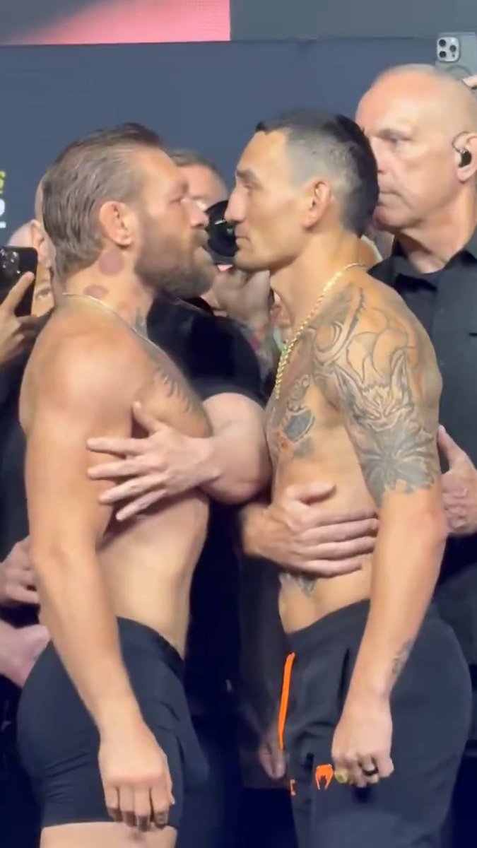 Conor McGregor. Max Holloway. One last faceoff. One more sleep until the #UFC329 rematch. 🔥