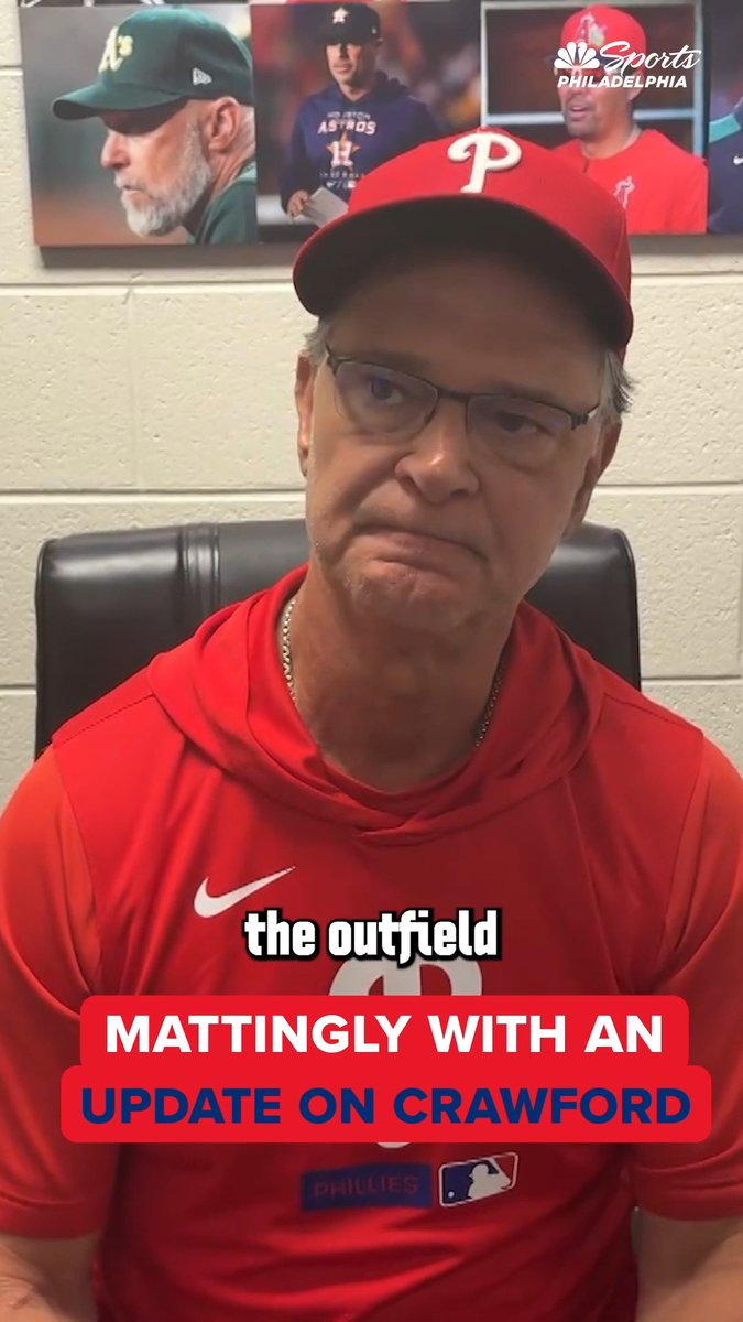 "We'll probably be careful with him, but we'll see how he is tomorrow." Don Mattingly says Justin Crawford slipped in the outfield doing drill work.