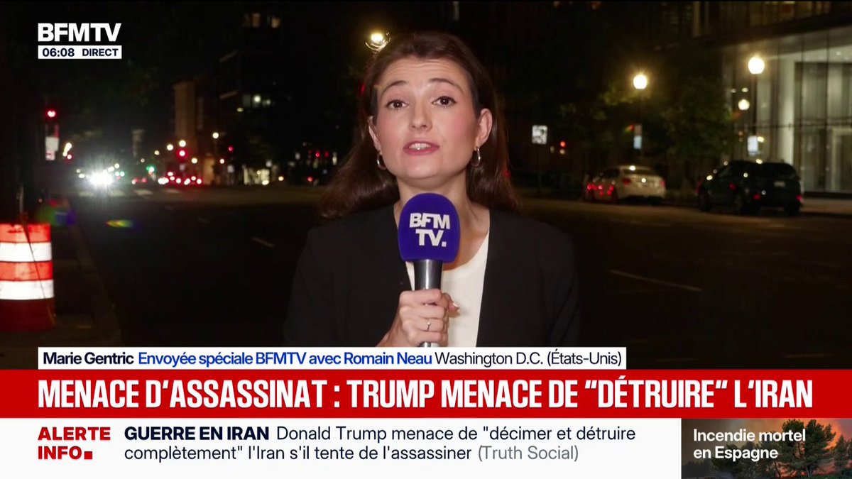 Donald Trump menace de "décimer et détruire complètement" l'Iran s'il tente de l'assassiner