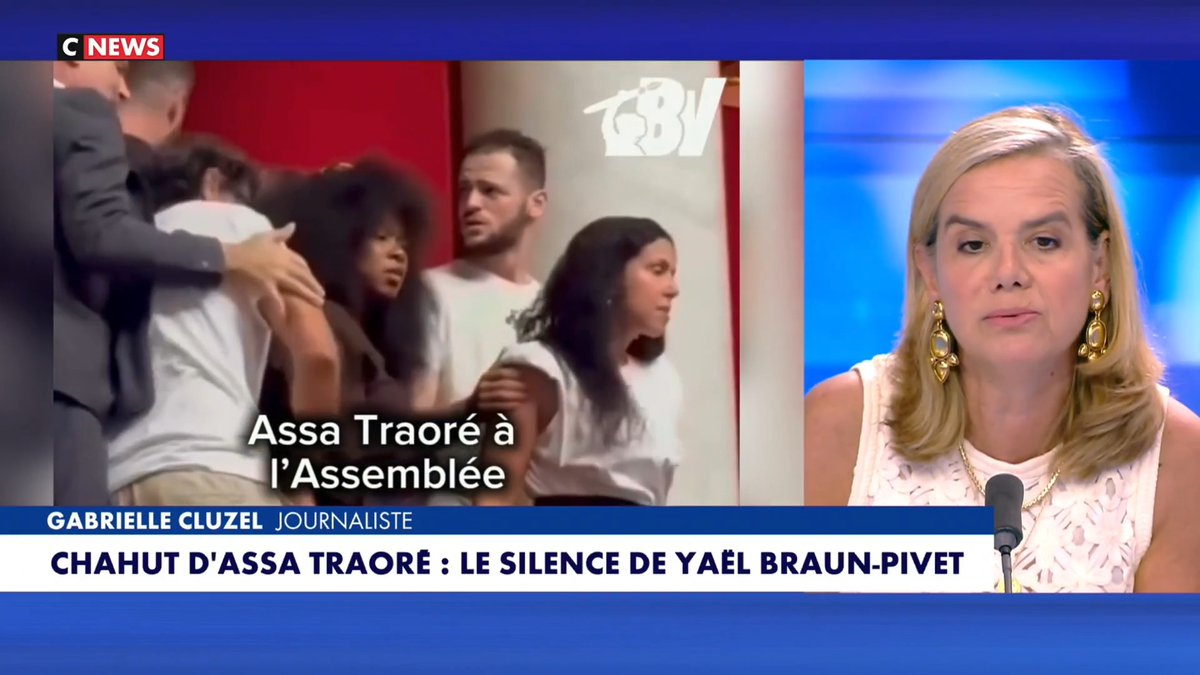 📺 « Le 16 mai dernier, un retraité a été condamné pour avoir injurié des députés à la tribune de l’Assemblée Nationale. Assa Traoré le sera-t-elle après ses invectives et intimidations ? » Gabrielle Cluzel sur Face à l’Info (CNEWS)