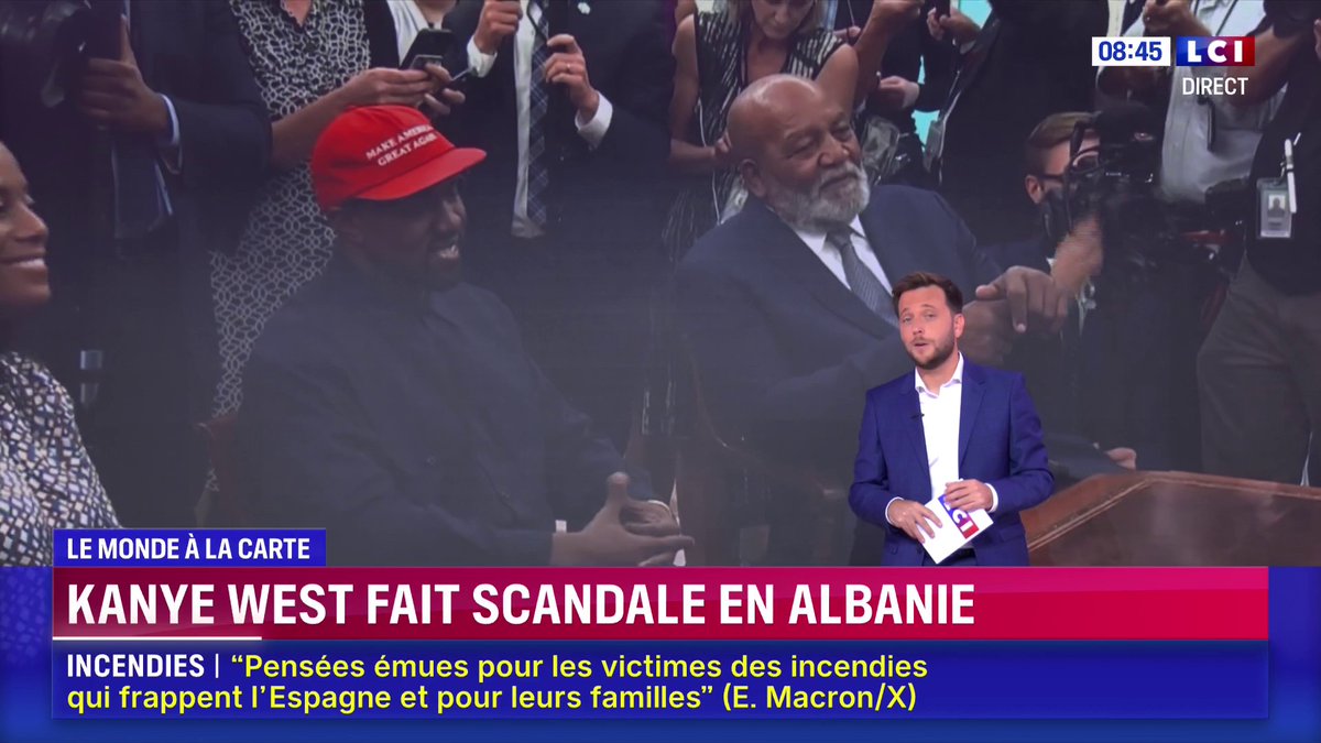 ▶️ Kanye West fait scandale en Albanie : "Le Monde à la Carte" avec Jordan Ollivier 👇 📺 La Matinale LCI présentée par @ClaireFournier_ & Guillaume Cérin