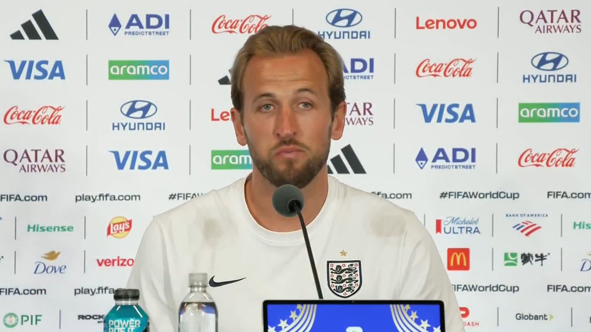 "Hopefully, we can do him proud" 🤝 Harry Kane explained what it was like having David Beckham watching on at England training ahead of their World Cup quarter-final against Norway.