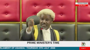 #VIDEO: PWD representative, Hon. Robert Ssewagudde seeks to know why women with disability have not benefited from the GROW project. This was during the Prime Minister's Time on Thursday. #PlenaryUg
