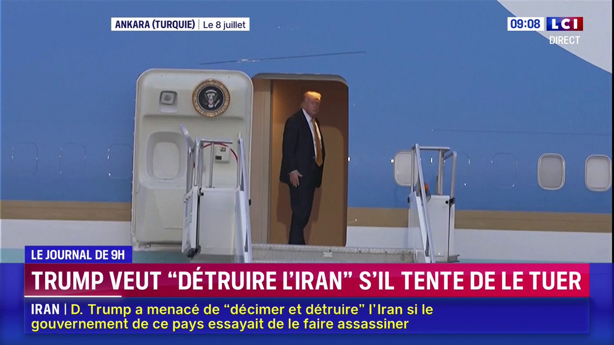 🔴 L'Iran serait-il en train d'orchestrer un assassinat contre Donald Trump ? Si ces rumeurs se confirment, le Président américain affirme que l'armée est prête à intervenir 📺 La Matinale LCI présentée par @ClaireFournier_ &amp; Guillaume Cérin ⬇️