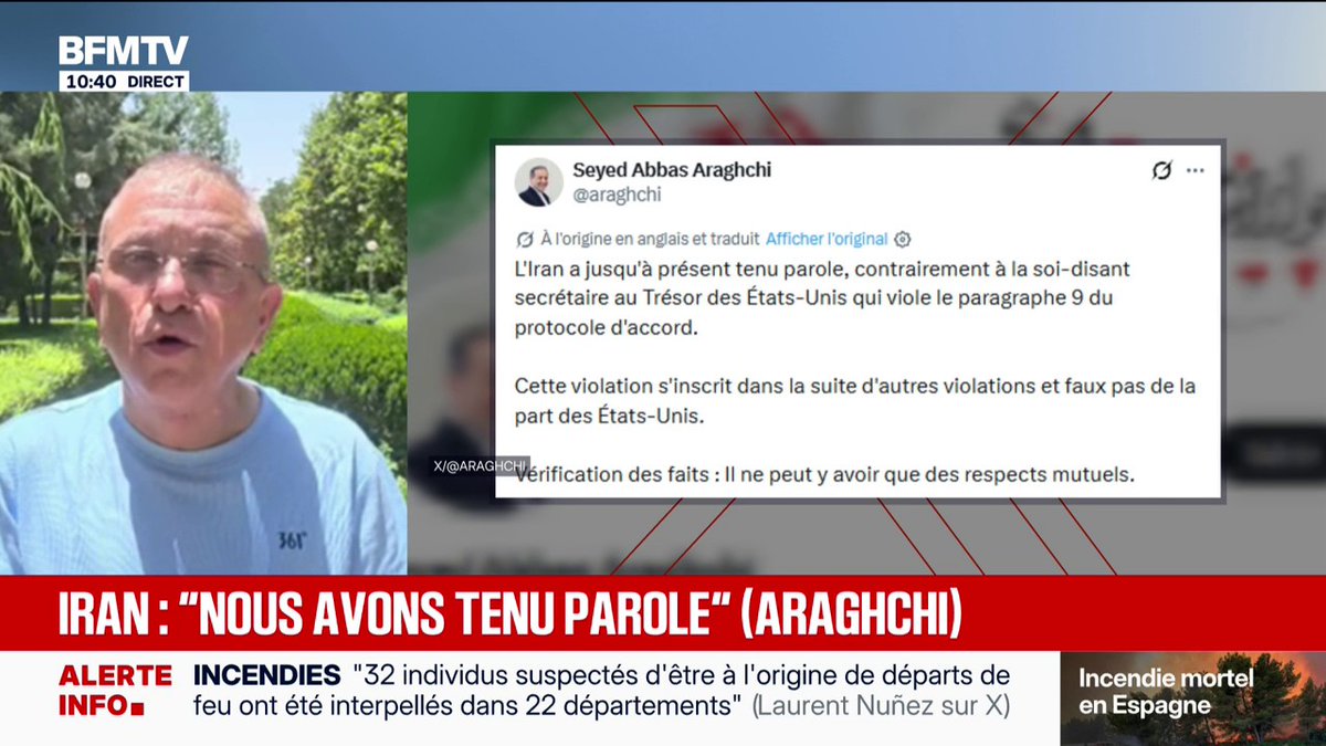 Guerre au Moyen-Orient: Téhéran affirme avoir "tenu parole" vis-à-vis des États-Unis