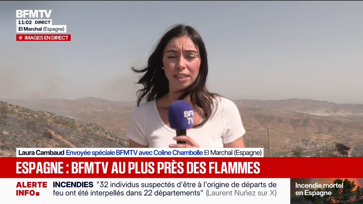 Espagne: l'incendie progresse et a désormais parcouru 6.600 hectares