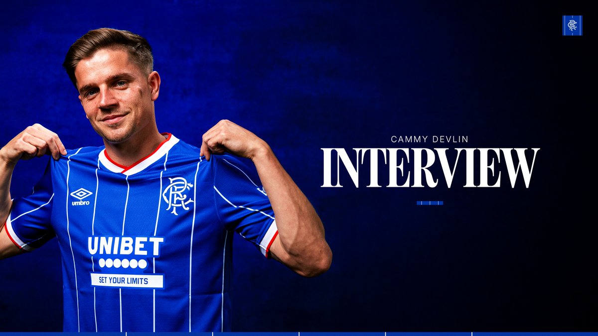 🎙️ Sitting down with RangersTV, Cammy Devlin expressed how excited he is to reunite with Derek McInnes and said the manager was a real driving force behind his decision to join Rangers.