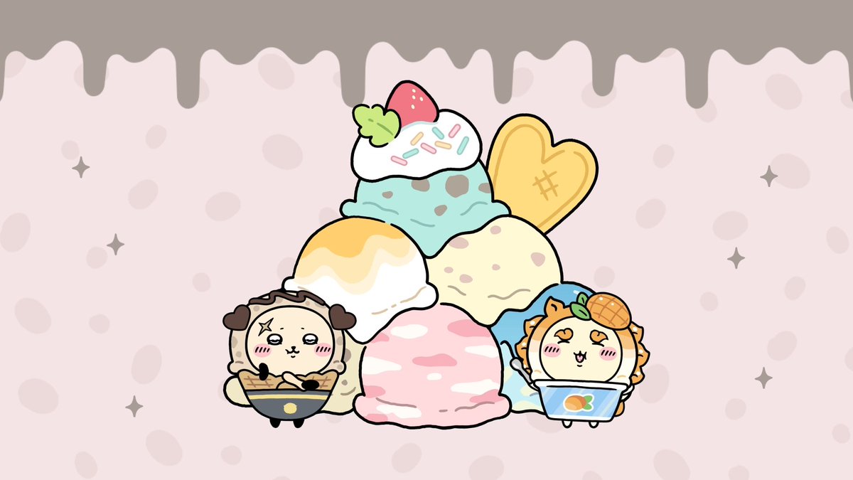 ┏━━━━━━━┓ 🥄アイス🥄 ホームアイテム ┗━━━━━━━┛ アイス衣装のラッコたちが遊びに来る ホームアイテム【アイスクリームマウンテン】をご紹介✨ Lvアップさせるとくりまんじゅうも遊びに来る! イベント交換所でゲットしよう⭐ #ちいぽけ #ちいぽけアイス