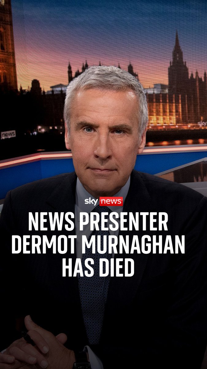 Dermot Murnaghan, former TV presenter and long-time Sky News anchor, has died. Murnaghan, 68, was an anchor for Sky News for 15 years until 2023. Before that, he presented for Channel 4, ITV and the BBC, and was loved for hosting the quiz show Eggheads.