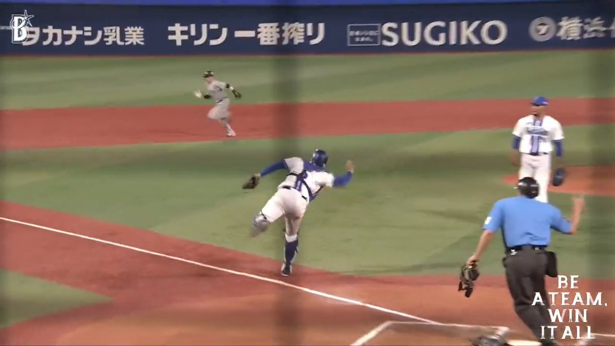 #松尾汐恩 選手のビッグプレーで進塁を阻止😆👏👏👏 6回表 DB 3 - 3 G #baystars