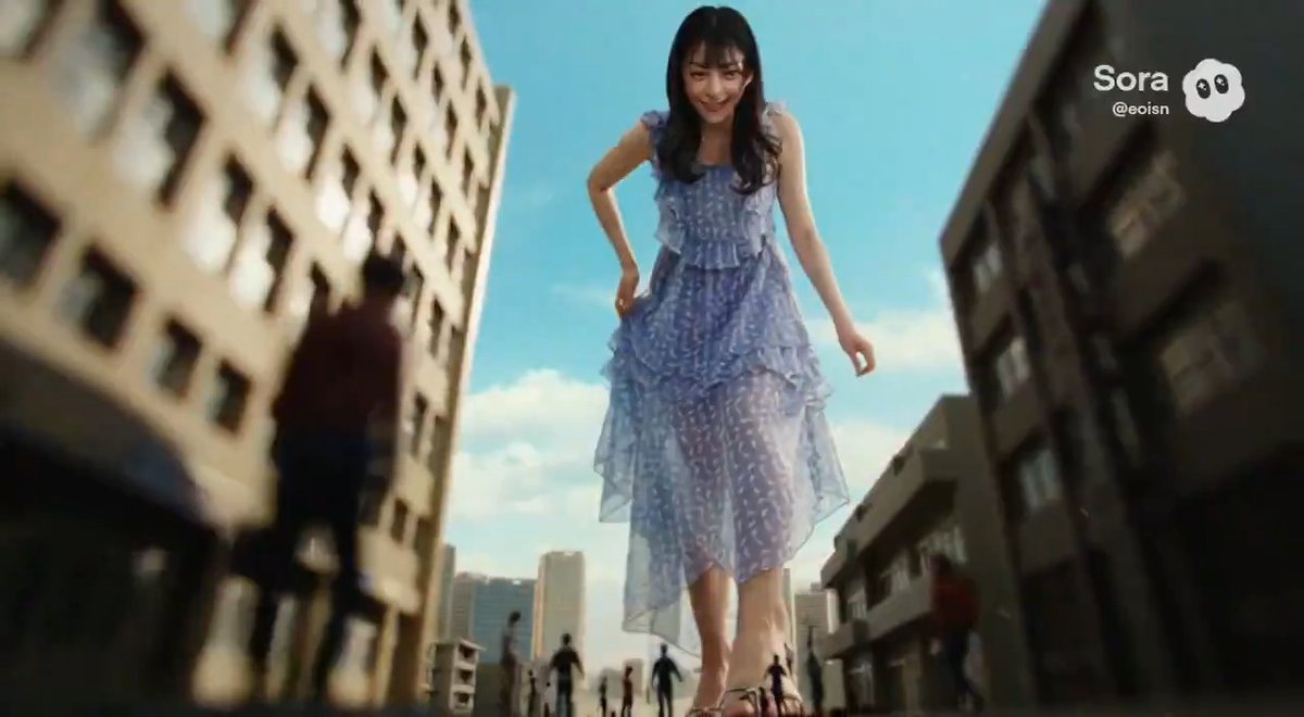 巨大娘動画の撮影風景🎥 #giantess #sizetwitter #巨大娘