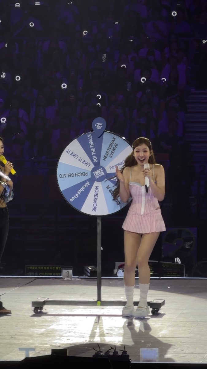 Nayeon was about to rig the wheel but it actually landed on the song she wanted, GOT THE THRILLS 😭