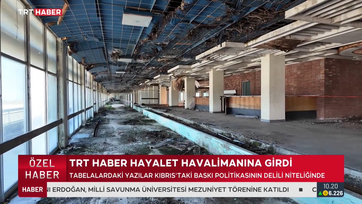Lefkoşa Uluslararası Havalimanı, Kıbrıs Türkü'ne yönelik saldırılarda kullanılan askeri lojistik üslerden biriydi. Rumlar, Kıbrıs Barış Harekatı'na kadar havalimanını silah, mühimmat ve asker sevki için kullandı. "Hayalet havalimanı" 52 yıl sonra kapılarını TRT Haber'e açtı.