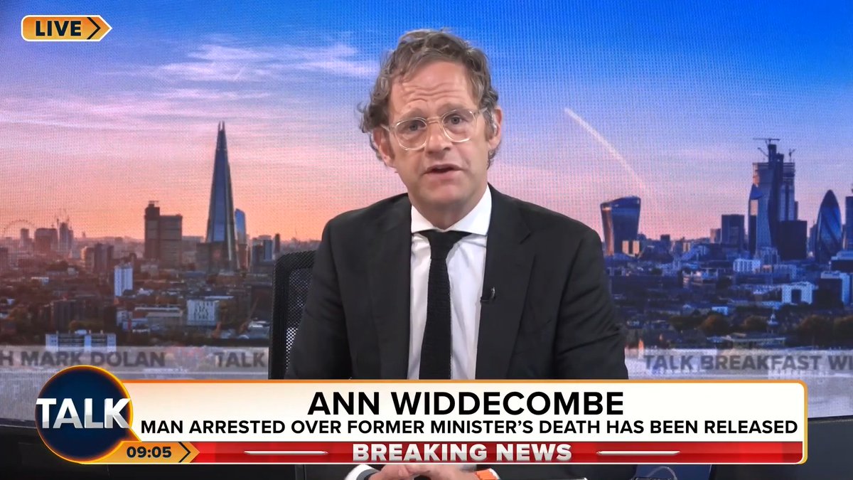 Mark Dolan pays an emotional tribute to his close friend Ann Widdecombe, following her last media appearance on Talk. "It's becoming increasingly likely that Ann lost her life a matter of hours after that appearance. I loved Ann." Mark Dolan