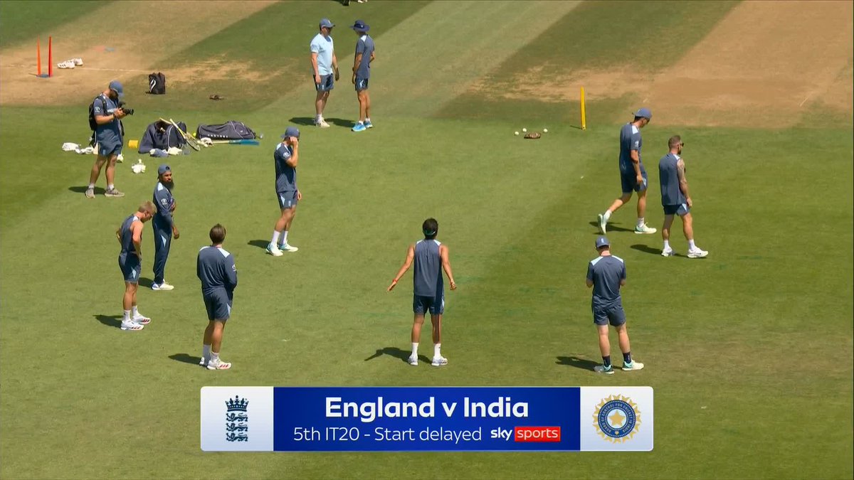 England vs India 5th IT20 start delayed as the India team are stuck in traffic ⏳