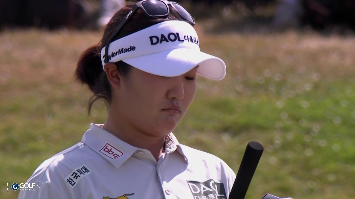 The moment Haeran Ryu realized she shot a 60. Incredible 😂
