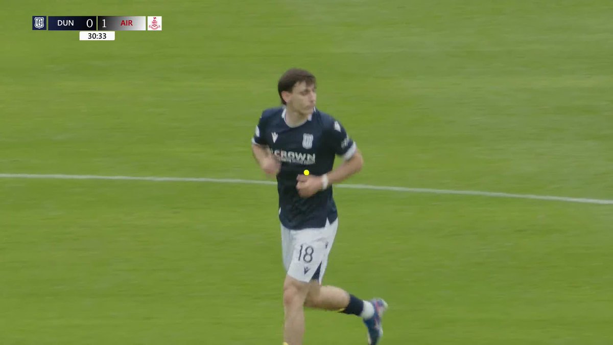 What a hit! 😍😍 Charlie Reilly delivers an absolute beauty to level it up for Dundee Football Club 🔵 #PremierSportsCup
