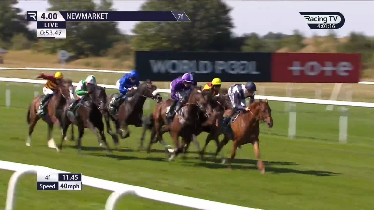 WHAT. A. FINISH. 💥 Abraham Lincoln is BEATEN by Al Hudaiba by the finest of margins in the Boodles Superlative Stakes