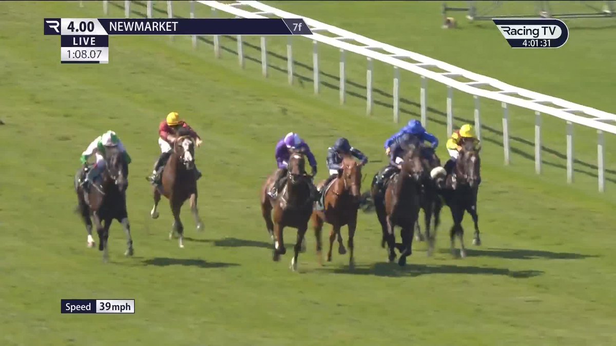 A 7⃣th Superlative Stakes for Charlie Appleby! 🔵🔵 Al Hudaiba gets up in the final stride to mug the wandering Abraham Lincoln (traded 1.04 in running) in the Group 2 contest. The winner has been cut into 16/1 for the 2,000 Guineas. Godolphin | William Buick | Boodles