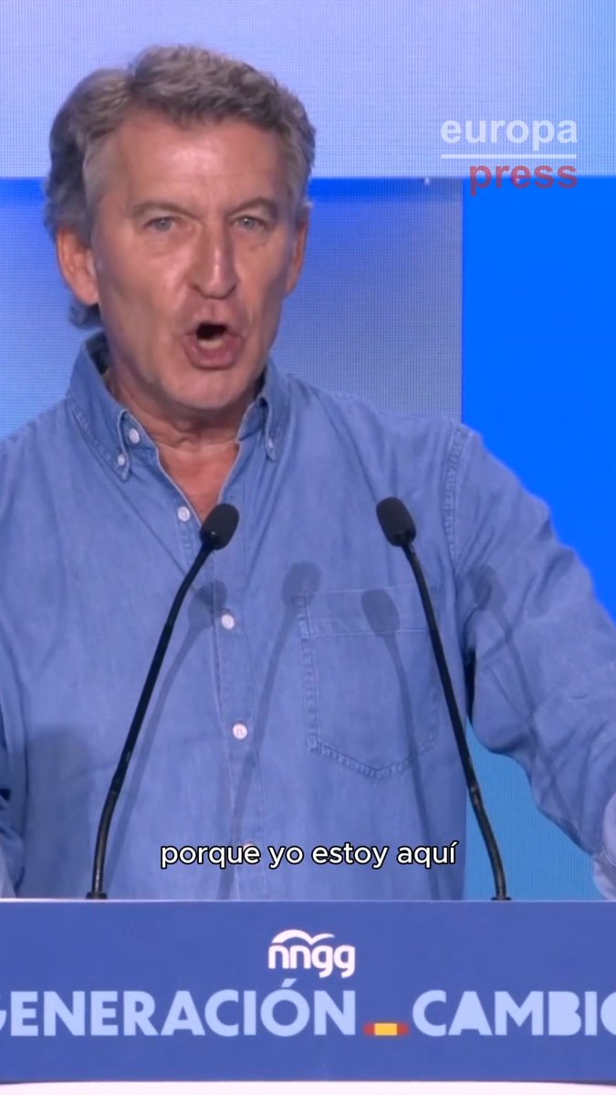 Feijóo defiende sus propuestas, como la ley del concebido no nacido y su condena del "absentismo laboral fraudulento": "Me da igual, porque yo estoy aquí para dar debates valientes"