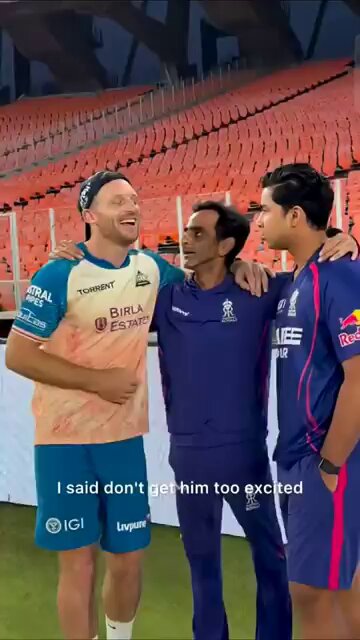 The way Jos Buttler is smashing this century, it feels like he's angry about Vaibhav Sooryavanshi being dropped. 🥵 Looks like an ex-RR player is taking revenge on behalf of the current RR player. 😂