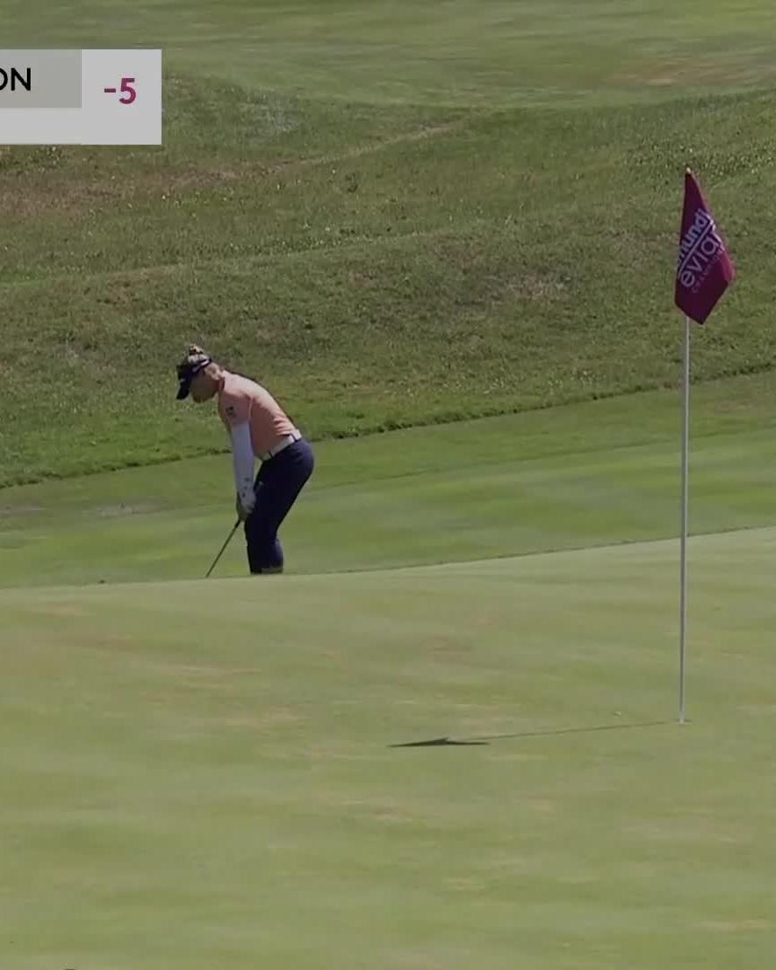 Brooke Henderson didn't just have one chip-in for eagle today...