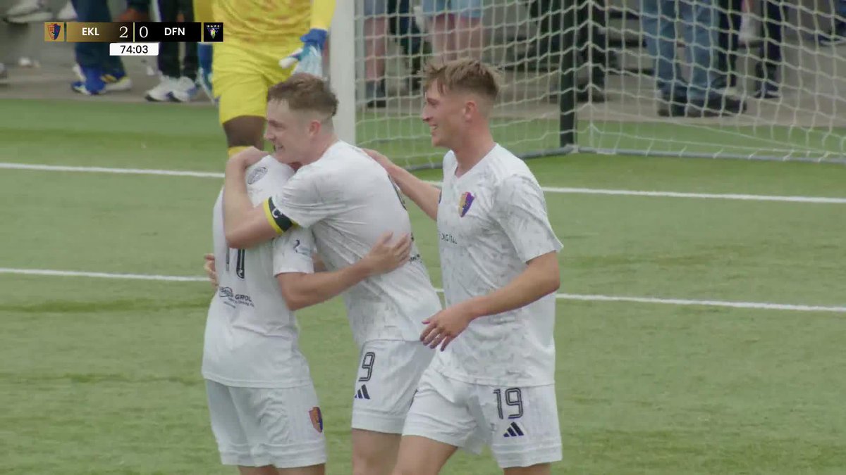 It's not often you see two assists in one game from a goalkeeper 🤯 East Kilbride FC's Shay Kelly with another superb ball over the top for Cameron Elliott who finishes 🙌 #PremierSportsCup