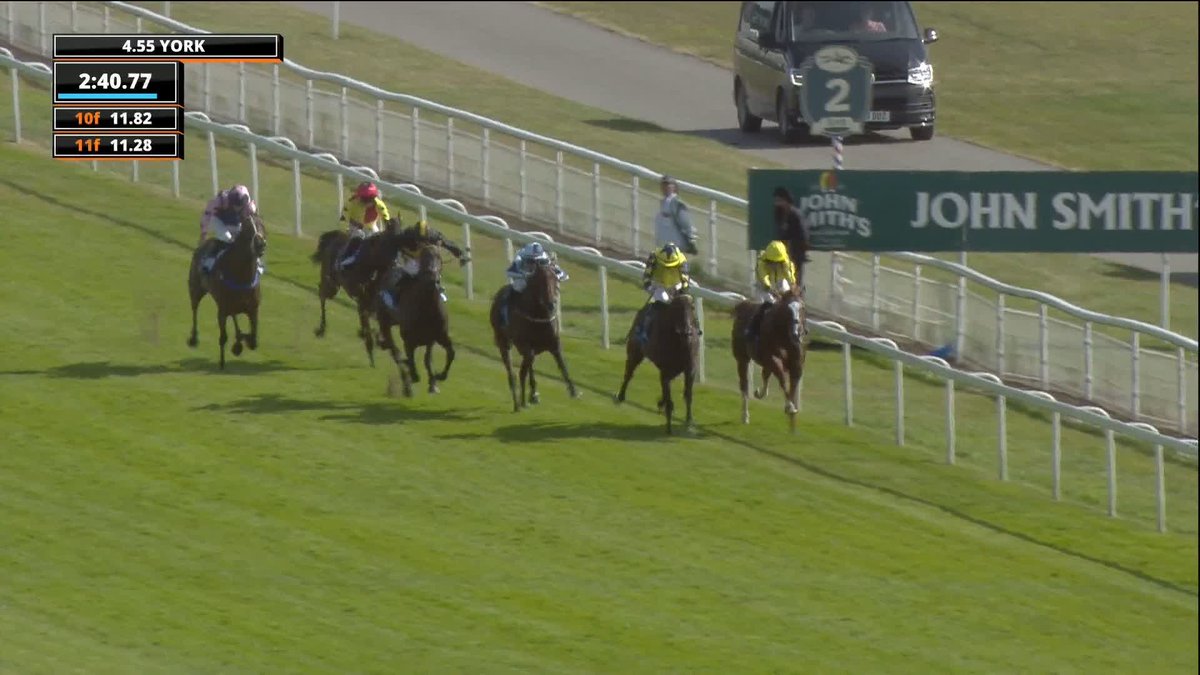 Mount Atlas gets up on the line to win the John Smith's Silver Cup Stakes 🥇 Another winner for P J McDonald & Andrew Balding 👏