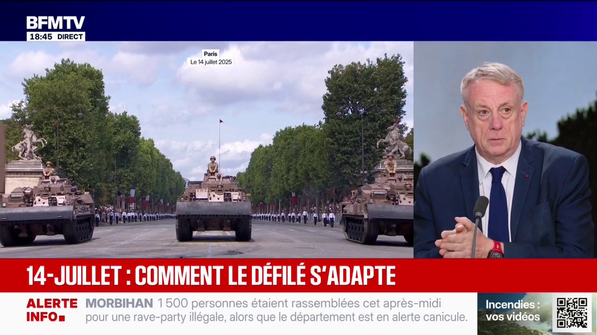 Comment le défilé du 14-juillet s'adapte face à la chaleur ⤵️