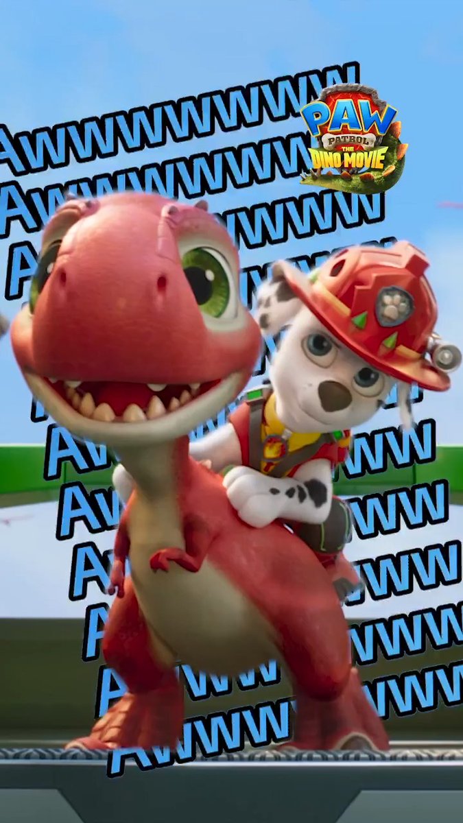Saving the day, and looking adorable while doing it. 🥹🐾🥰 PAW Patrol: The Dino Movie – roaring into theatres August 14. #PAWPatrolMovie