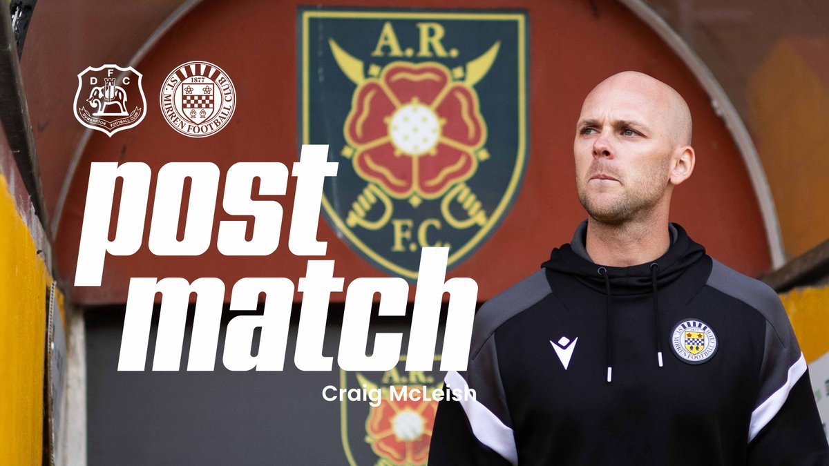 "A really professional performance." Manager Craig McLeish gave his thoughts after we opened Group C of the Premier Sports Cup with a 4-0 win over Dumbarton.
