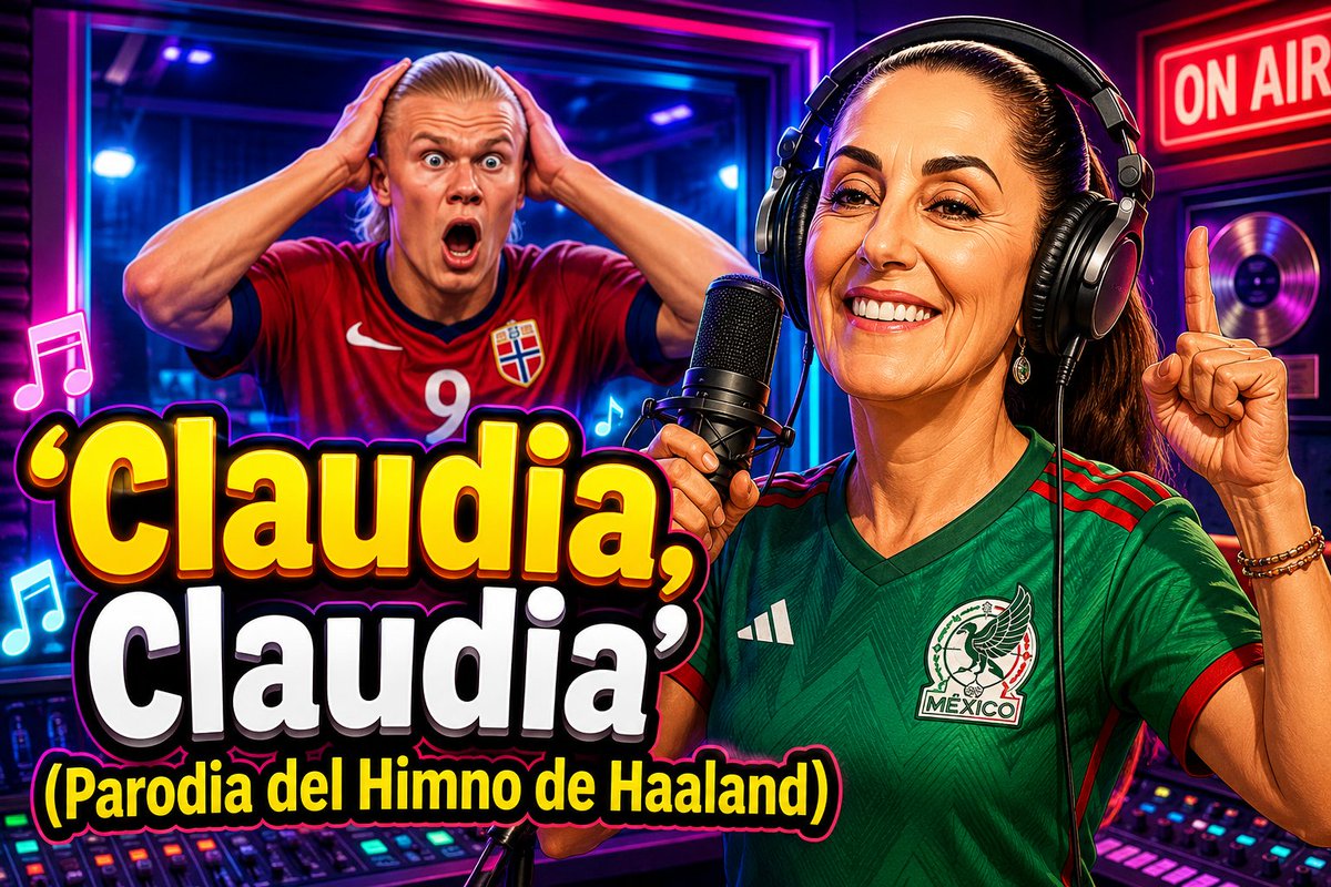 ¿Qué pasaría si el himno de Haaland fuera sobre la polaca en México? 🇲🇽⚽ Pasó esto... y es pura joya de sátira. 😆 Dale RT si el ritmo no se te sale de la cabeza. 🎶👇