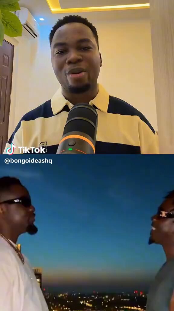 Sarkodie then Bongo ideas get issues anaa cus nbs neck pressing wey bongo do for this video inside o smh