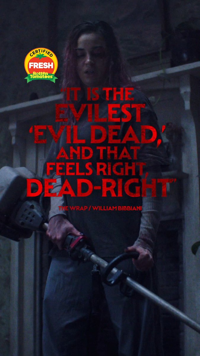 Let her rip. 🔥 #EvilDeadBurn is NOW PLAYING only in theaters. Get your tickets:
