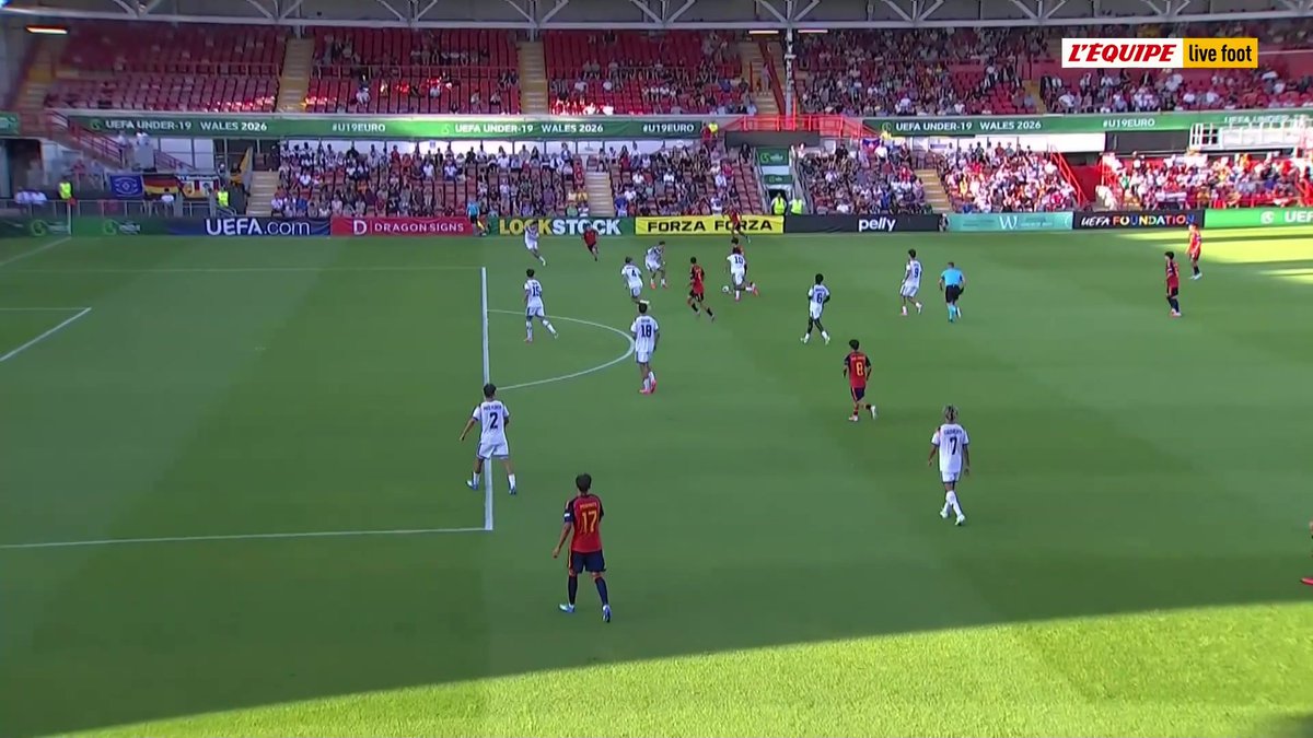 ⚽ Hugo López ouvre le score pour l'Espagne face à l'Allemagne en finale de l'Euro U19 ! Le direct : #lequipeFOOT